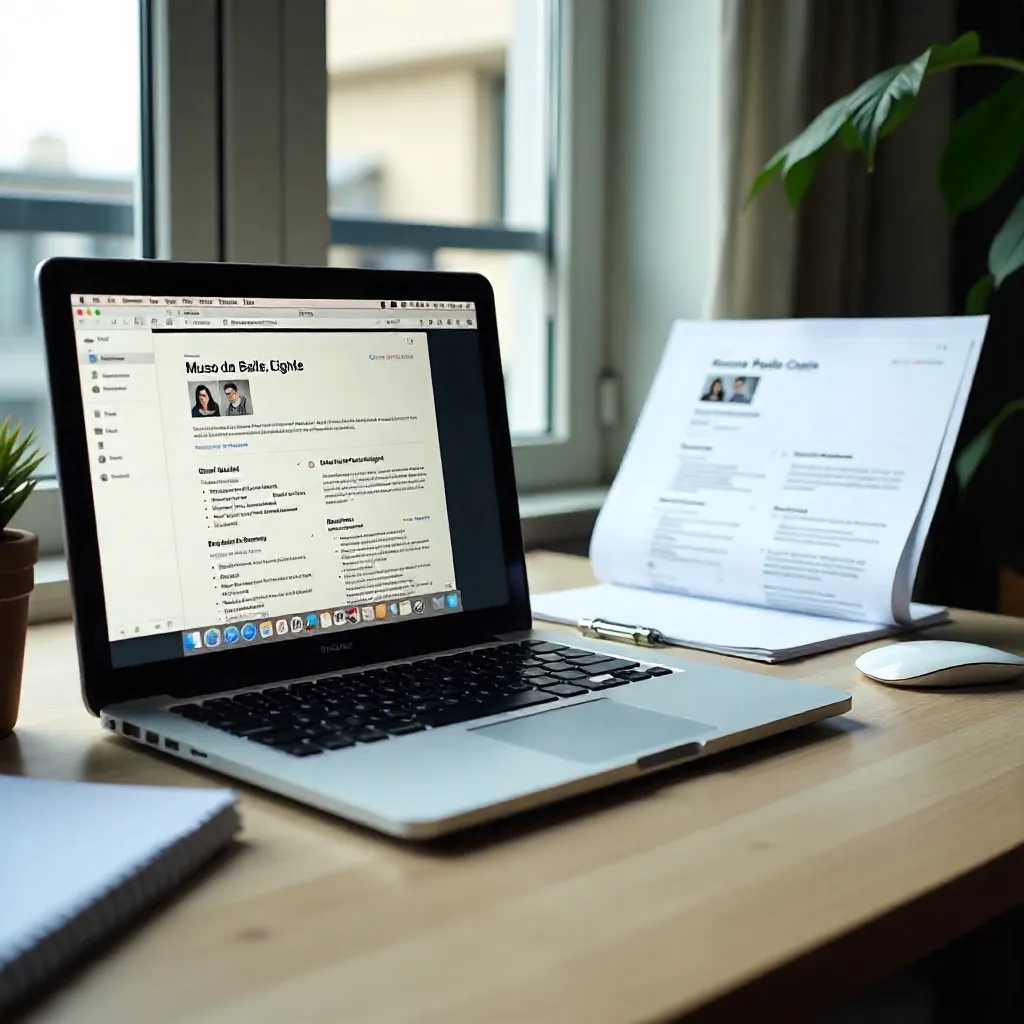 Professional resume layout