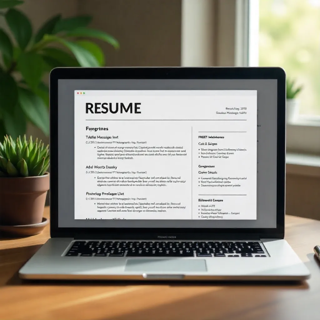 Resume design showcase