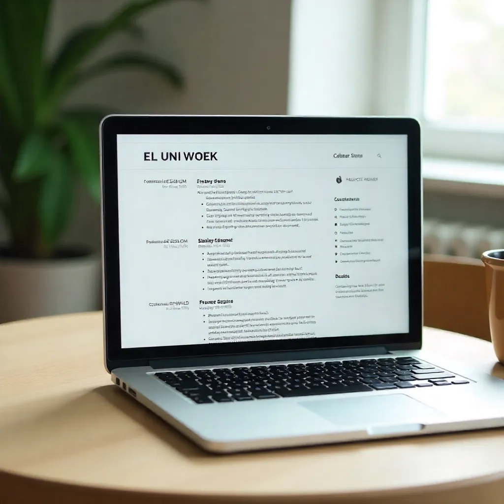Modern resume design example